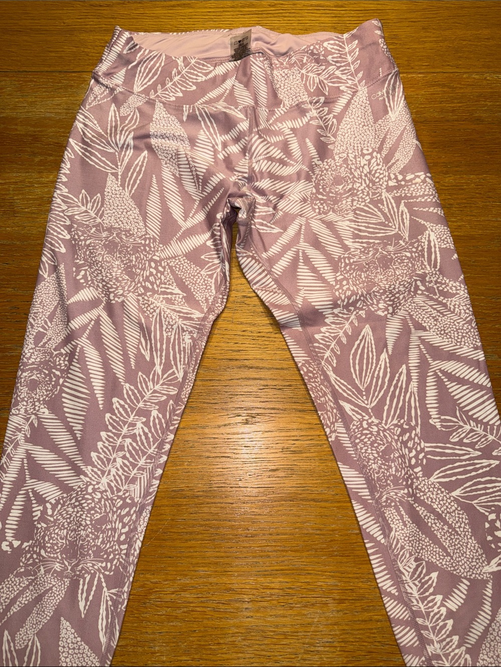 Calvin Klein Mauve Floral Print Leggings